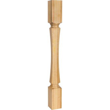 Hardware Resources 3-1/2" Wx3-1/2"Dx35-1/2"H Hard Maple Hexagonal Post P70-HMP